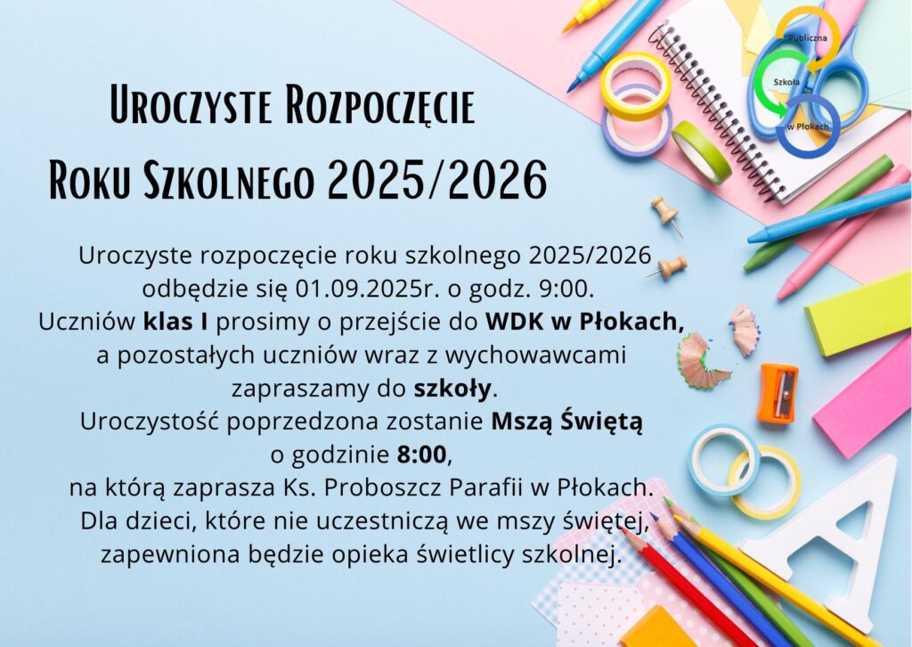 Uroczyste rozpoczęcie roku szkolnego 2025/2026